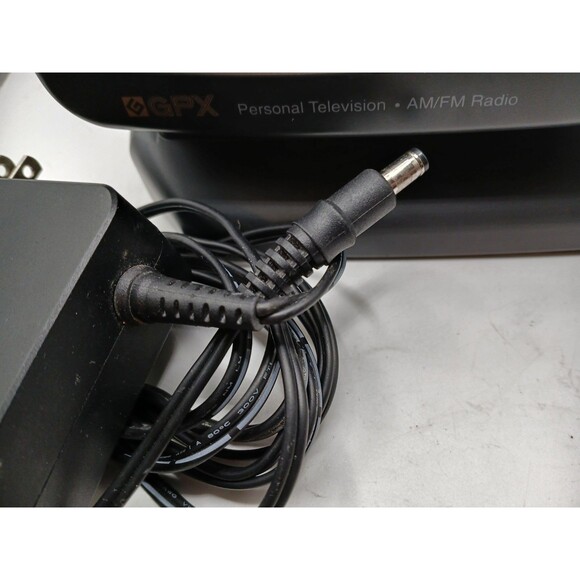 Vintage GPX Portable 5 Inch B/W CRT Retro Gaming TV & AM/FM Radio Works Great - Picture 5 of 16